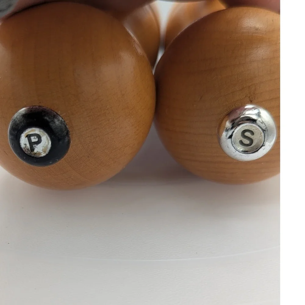 Raadvad Vintage Danish Beech Wood Salt & Pepper Mill Grinder Set  6 Inch
